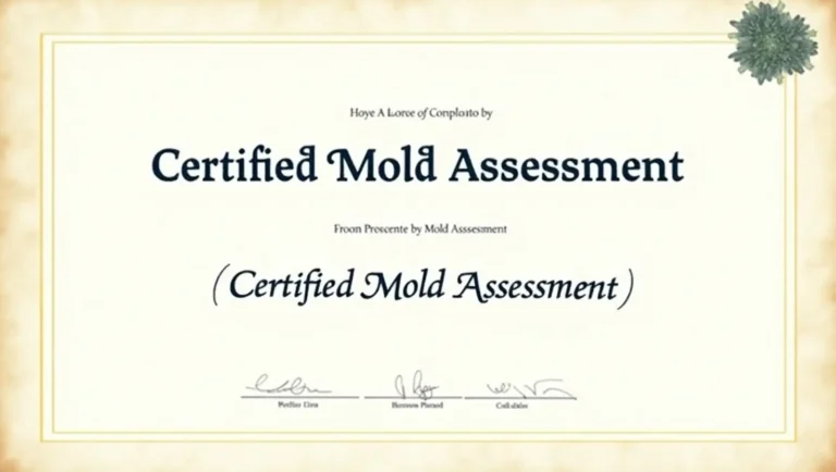 Certified Mold Assessment